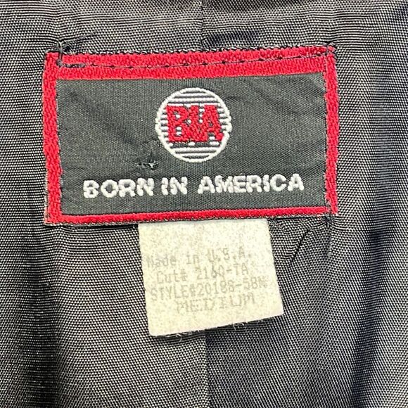 Vintage 80's/90's Y2K Black Velour Button Front Long Sleeve Collared Top Medium - Picture 8 of 14